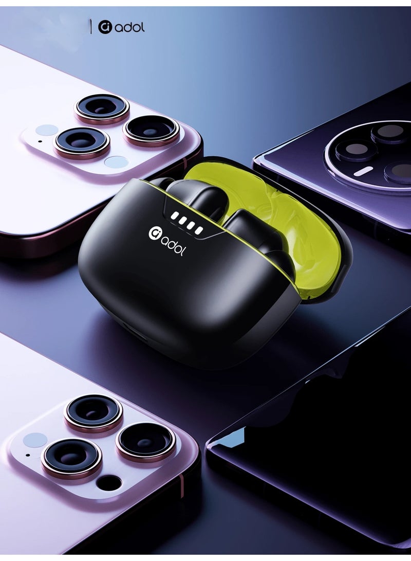 Adol Wireless In-Ear Earbuds with Built-in Microphones and Charging Case, Clear Sound, Long Battery Life - Image 2