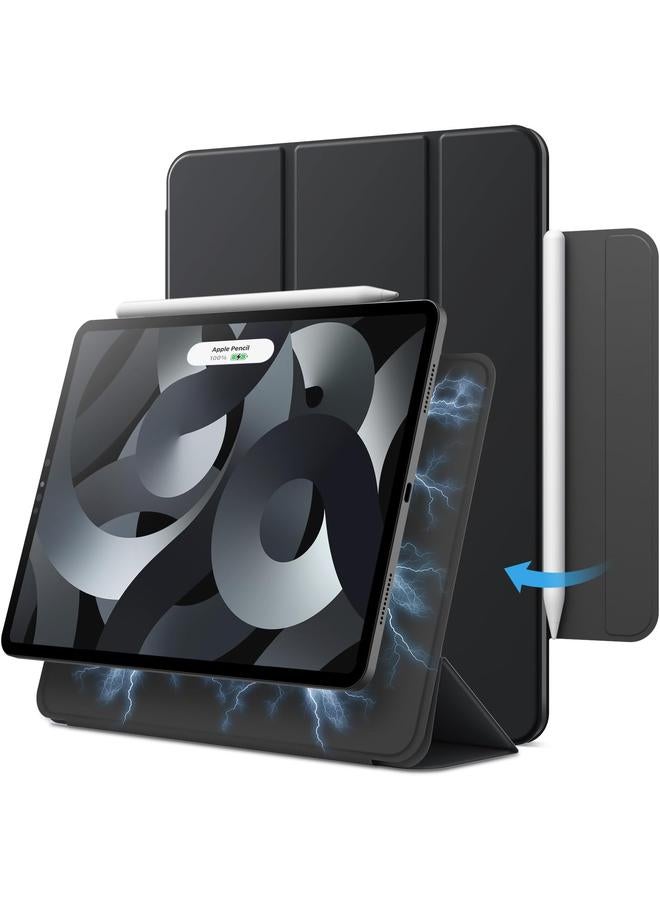 جي تيك جراب مغناطيسي لجهاز iPad Air 11 بوصة M2 2024 وipad Air 5 4 2022 2020 5Th 4Th 10.9 بوصة وipad Pro 11 2018 وغطاء لوحي رفيع بملحق مغناطيسي أسود - Image 1
