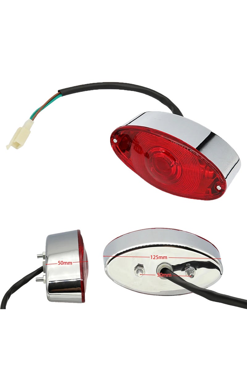 erorex 12V Bulb Motorcycle Quad ATV Running Brake License Plate Tail Light Fits For Universal Dirt Pit B... - Image 1