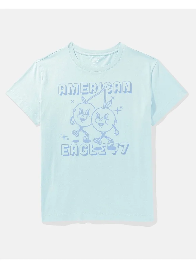 American Eagle Crew Neck Boyfriend T-Shirt