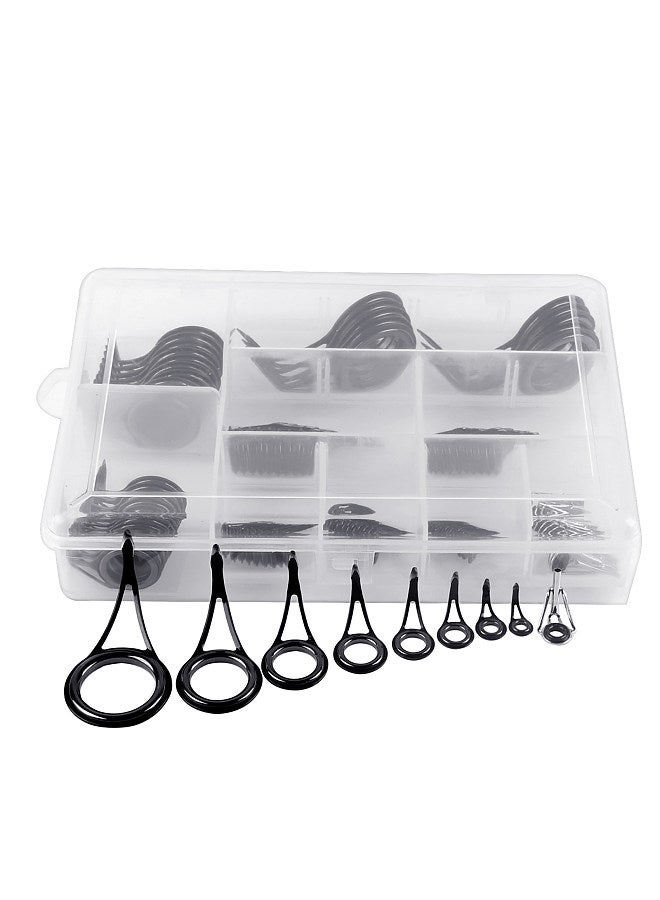 Generic 90pcs Fishing Rod Repair Kit Fishing Rod Guides Rings Tips Fishing Accessories - Image 1