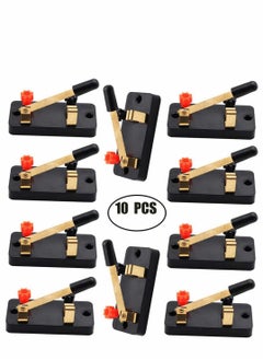 Excefore 10Pcs Single Pole Single Throw Switch Kit, Perfect for Physics Laboratory, School Electronic Experimenting  - Image 1