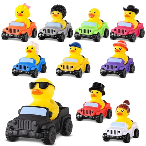 ANGGIKO 40 Pcs Rubber Ducks for Jeeps 20 Ducks 28 Inch Assortment with 20 Colors Cars Collectible Vehicle Dashboard Decorations Easter Basket Stuffers for Kids Party Favors Baby Bath Toys Birthday Gifts - Image 1