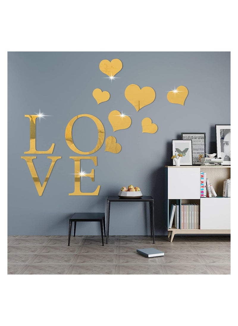 SYOSI - Acrylic Wall Mirror Sticker for Wall Decoration DIY 3D Mirror Wall Stickers Acrylic Wall Decals with Adhesive Art Decal Wall Art Decor for Living Room and Bedroom Wall Decor - Image 1