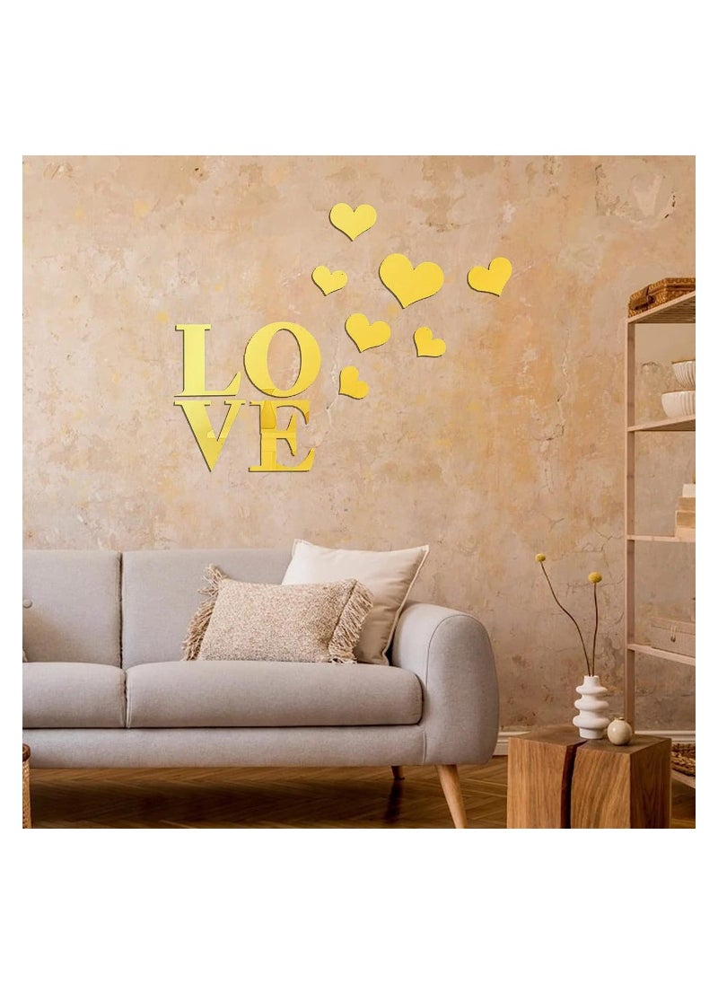 SYOSI - Acrylic Wall Mirror Sticker for Wall Decoration DIY 3D Mirror Wall Stickers Acrylic Wall Decals with Adhesive Art Decal Wall Art Decor for Living Room and Bedroom Wall Decor - Image 1