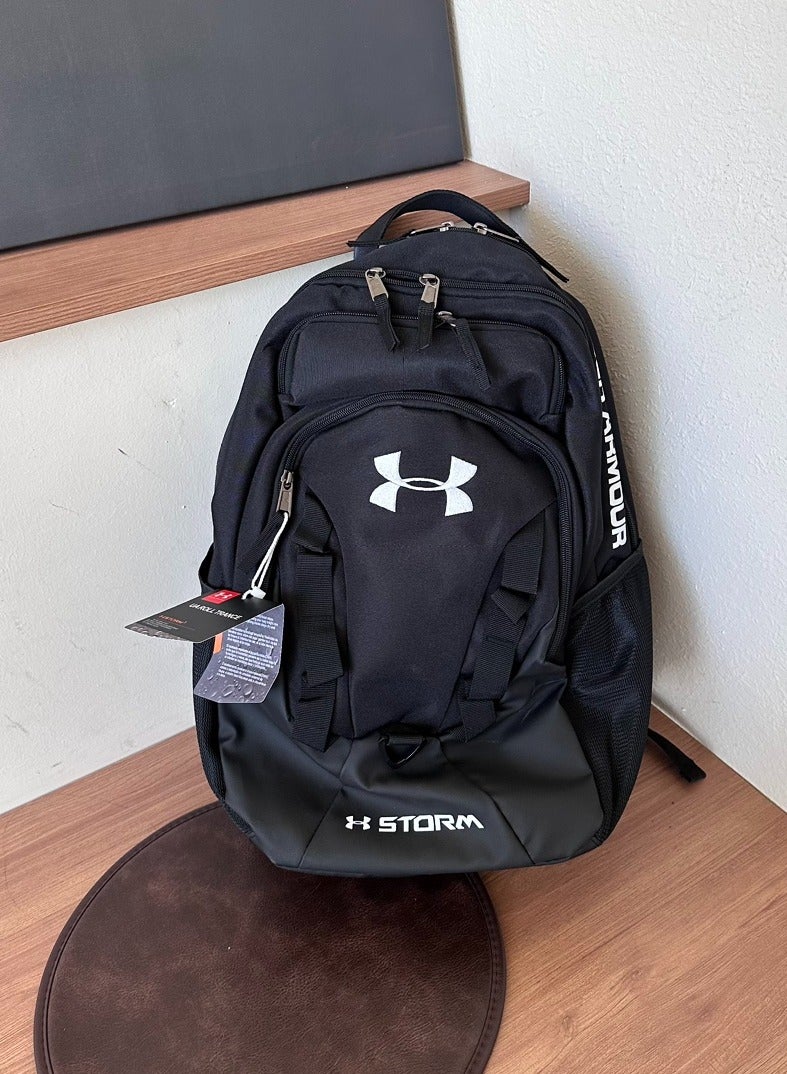 اندر ارمر 【موسم المدرسة】 حقيبة ظهر مدرسية ذات سعة كبيرة بسحاب ومطبوعة، حقيبة ظهر كلاسيكية للطلاب، حقيبة ظهر للكمبيوتر المحمول، حقيبة ظهر ملونة - Image 3