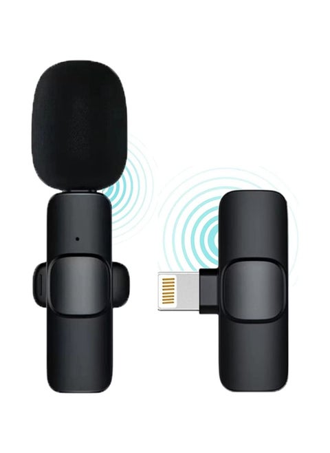 Wireless Lavalier Microphone for iPhone iPad Mini Mic for YouTube Facebook Live Stream TikTok Vlog Zoom Video Recording - Noise Reduction/No APP & Bluetooth Needed