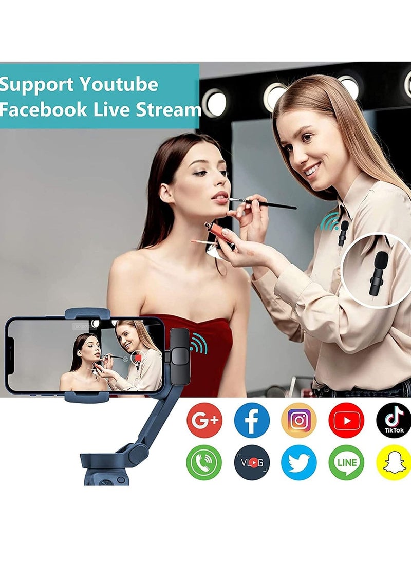 Generic - Wireless Lavalier Microphone for iPhone iPad Mini Mic for YouTube Facebook Live Stream TikTok Vlog Zoom Video Recording - Noise Reduction/No APP & Bluetooth Needed - Image 1