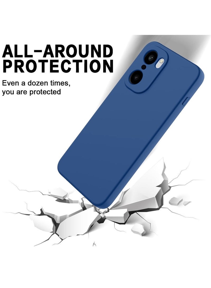 Wtech Oneplus 15R 5G 2025 Premium Soft Liquid Silicone Case Cover (MCRPSN) - Navy Blue - Image 3