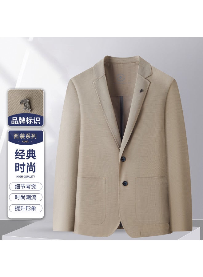 Tucano spring Lightweight Business Casual Blazer Solid Color Long Sleeve Single Jacket For Men - Image 2