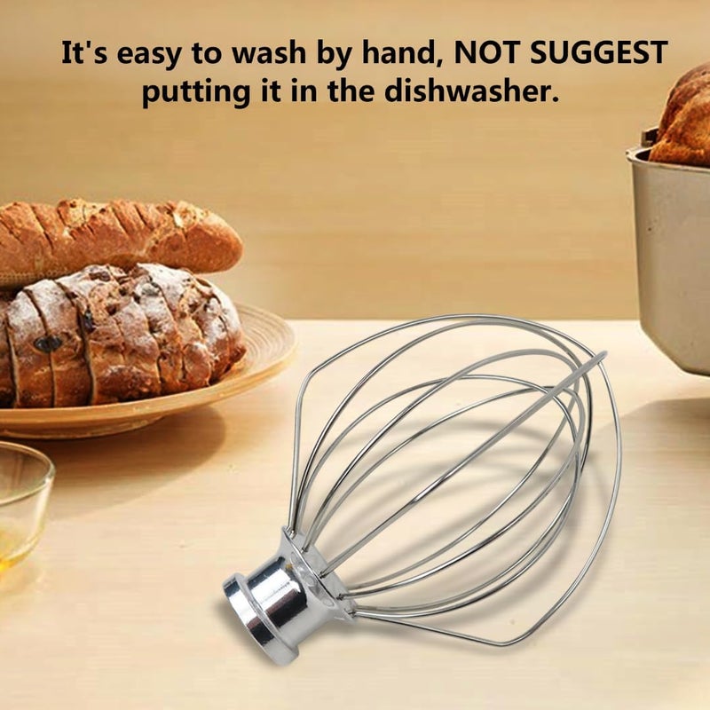 GruDawu Premium New Wire Whip Replacement For Kitchen Aid KSM150 Artisan Series Stand Mixer, Stainless Steel Whisk Attachment For Kitchen Aid KSM 150 Tilt-Head Stand Mixer,Rust Proof & Corrosion-Resistant - Image 5