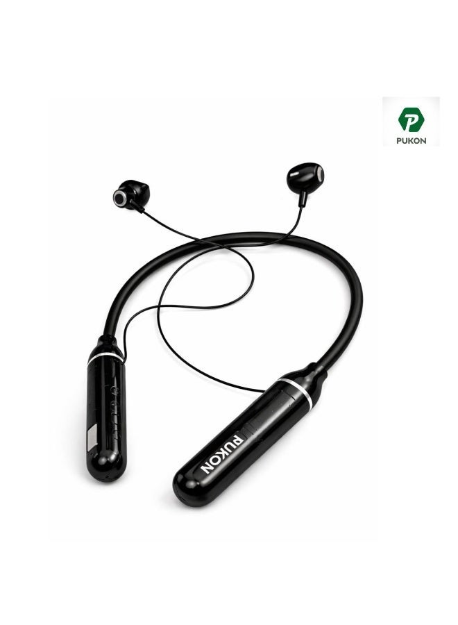 PUKON NB-50 Wireless Bluetooth Neckband Earphones with 30 Hours Playtime, LED Display, Magnetic Sports Design, TF Card Support – 1 Year Replacement Warranty - Image 4