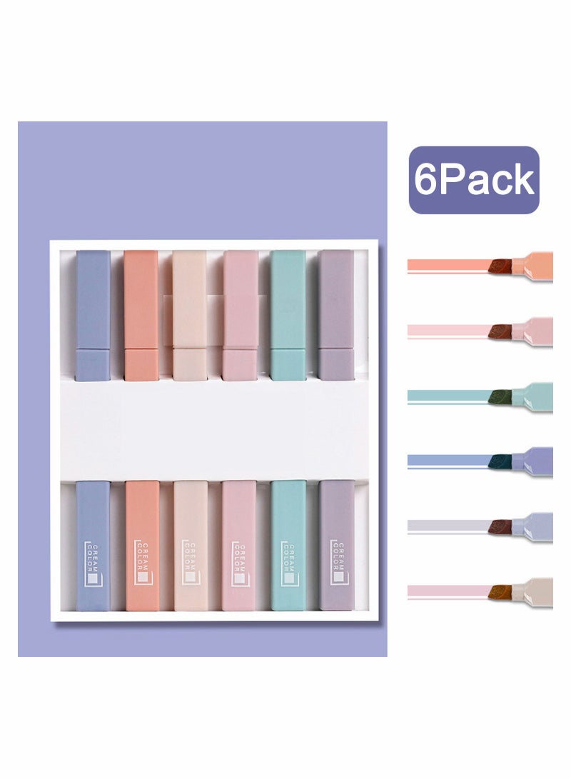 Generic Pastel Highlighter Pens Set - 6 Assorted Chisel Tip Gel Markers, No Bleed, Quick Dry, Perfect for Journals, Bibles, Planners, and Office Supplies  - Image 4