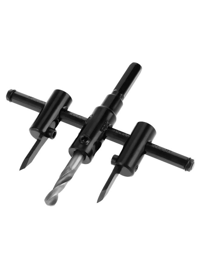 JZS Adjustable Hole Saw Circle Cutter Drill Bit Tool Saw Round Cutting for Drywall Wood,30-120mm - Image 1