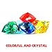Niceup 30pcs 3D Heart Diamond Gemstones for Easter Egg Fillers Diving Pool Toys 157in Small Crystal Acrylic Gems Heart Shape Gemstones for Mermaid Treasure Hunt Party Favors - Image 4