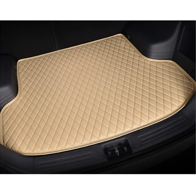 AutoZing® 7D Car Trunk/Boot/Dicky Mat Compatible for Hyundai Alcazar 2021 to 2023 PU Leatherette Anti Skid Layer Protection 100% Water Proof and Washable Beige with Beige Thread - Image 2