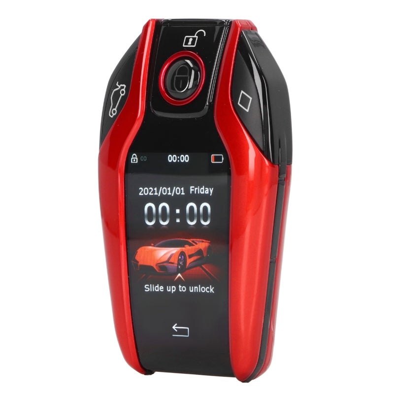 إطار سبائك الحديد الأحمر الذكي الشاشات المتكافئة (LCD): شاشة لمس LCD وأزرار مادية - وظيفة إلغاء الفقدان بدون مفتاح مع فترة انتظار 15 يومًا لمالكي السيارات - Image 3
