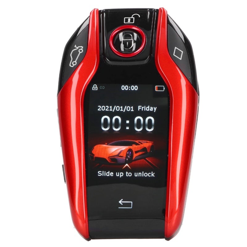 إطار سبائك الحديد الأحمر الذكي الشاشات المتكافئة (LCD): شاشة لمس LCD وأزرار مادية - وظيفة إلغاء الفقدان بدون مفتاح مع فترة انتظار 15 يومًا لمالكي السيارات - Image 5