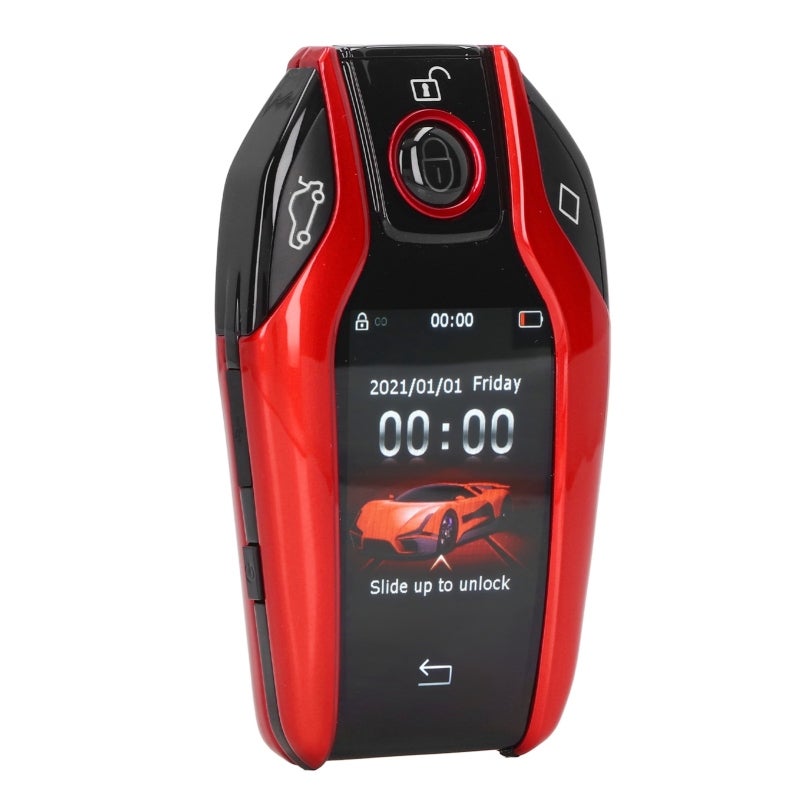 إطار سبائك الحديد الأحمر الذكي الشاشات المتكافئة (LCD): شاشة لمس LCD وأزرار مادية - وظيفة إلغاء الفقدان بدون مفتاح مع فترة انتظار 15 يومًا لمالكي السيارات - Image 2