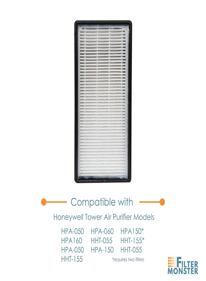 Filter-Monster.com Filter-Monster - Replacement Filters, 2 Pack - Compatible with Honeywell HRF-H2 Filter H for HPA060, HPA160, HPA050, HPA150, HHT055, HHT155 Air Purifiers - Image 2