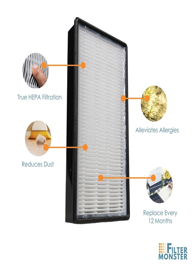 Filter-Monster.com Filter-Monster - Replacement Filters, 2 Pack - Compatible with Honeywell HRF-H2 Filter H for HPA060, HPA160, HPA050, HPA150, HHT055, HHT155 Air Purifiers - Image 4