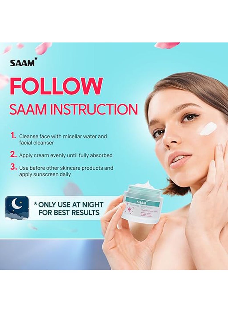 SAAM - SAAM Renewal Face Cream | Melasma, Freckles, Age Spots & Dark Spots | With Alpha Arbutin and Kojic Acid | 50g - Image 1