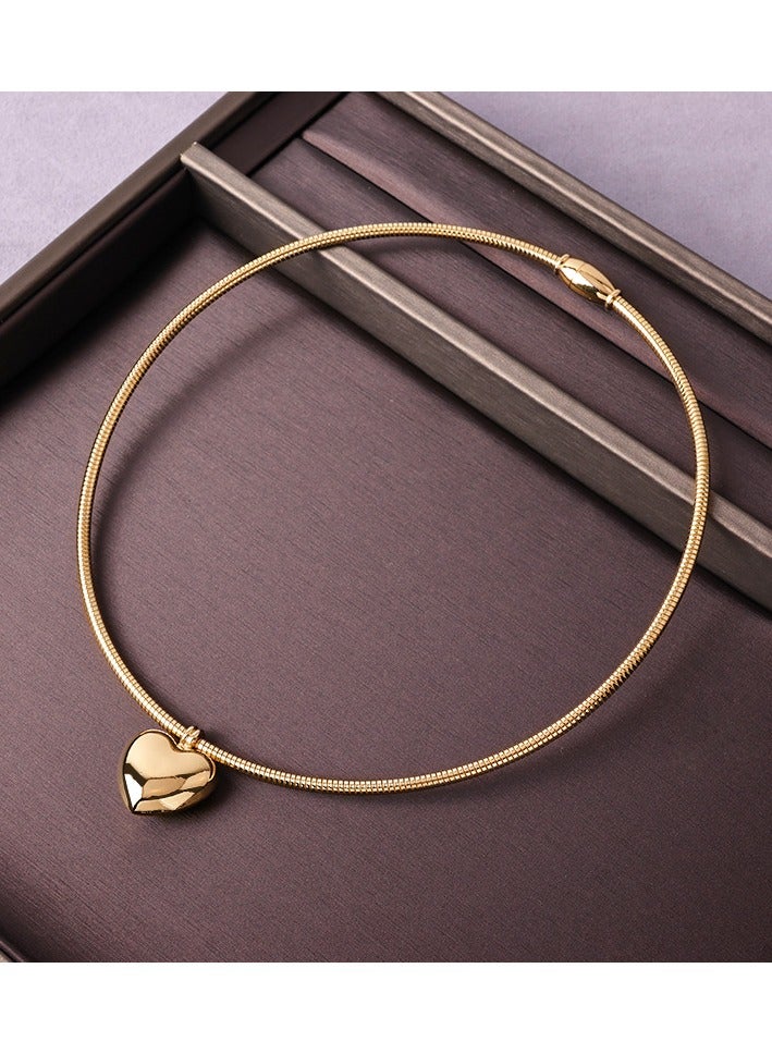 لامعة المغناطيسي كروية القلب قلادة كرين طوق قطرة - Image 1