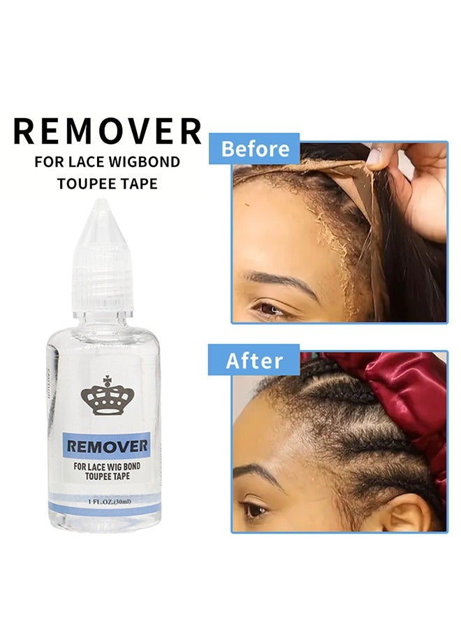 EELHOE Remover For Lace Wic Bond Toupee Tape,Tape-In Hair Extension/Wig Glue Remover 30ml - Image 1