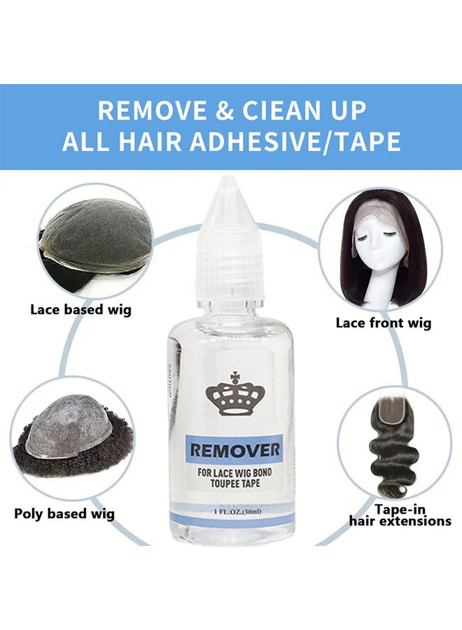 EELHOE Remover For Lace Wic Bond Toupee Tape,Tape-In Hair Extension/Wig Glue Remover 30ml - Image 2