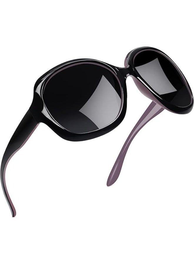 Joopin Polarized Sunglasses for Women, Ladies Big Frame Polarized Eyewear UV400 Protection - Image 1