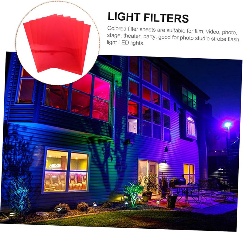 6pcs Educational Light Filters Sheets PVC Film for Reading Photography Stage Lighting - Image 2
