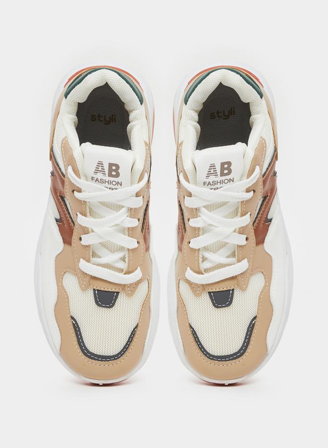 ستايلي اكتيف سنيكرز برباط دائري ملون - Image 5