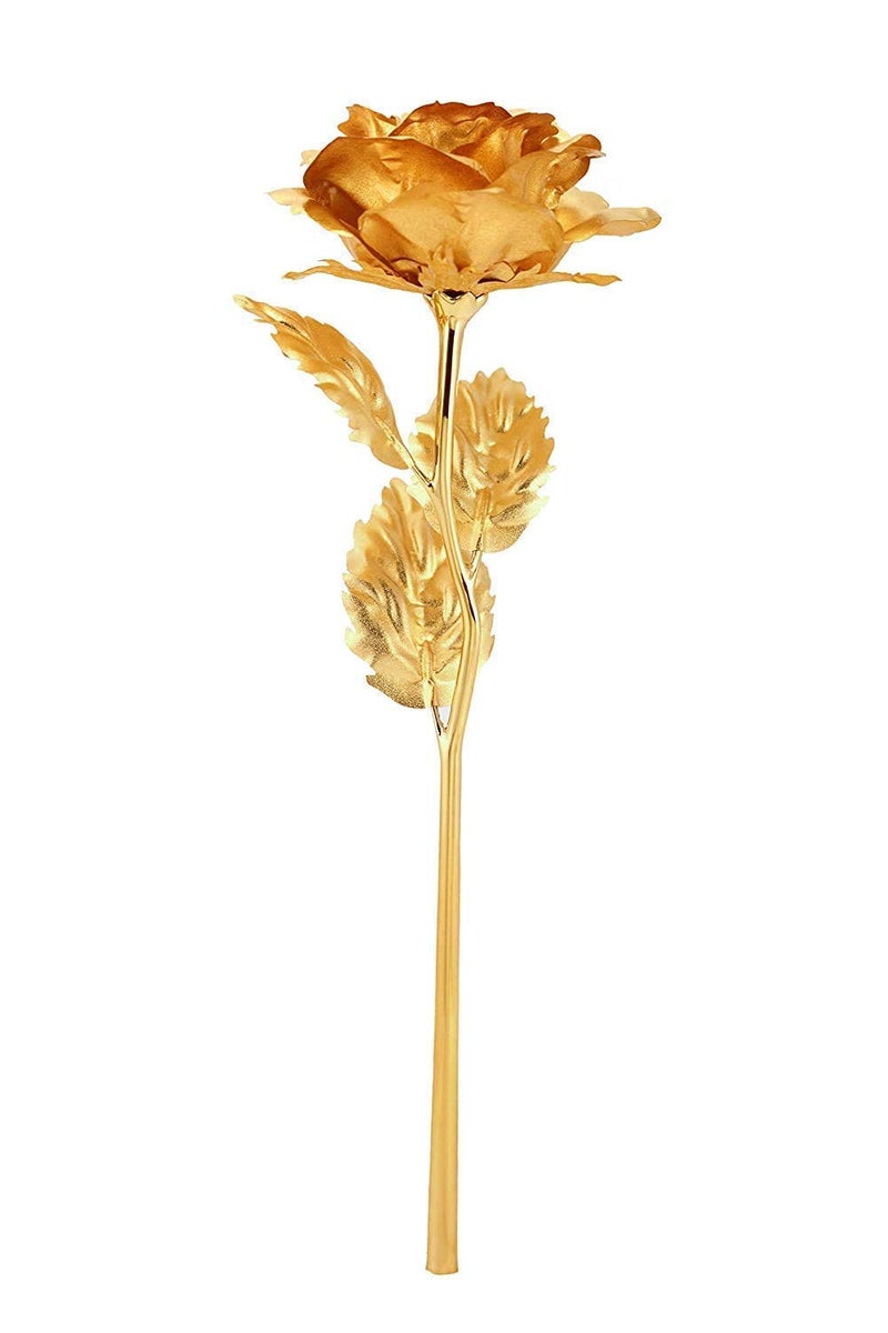 Sunshine Enterprise Sunshine Enterprise Valentines Day Special 24K Gold Rose with Beautiful Gift Box for GirlfriendBoyfriendMothers Day Friendships Day Rose Day Birthday Gift Home Dcor Rose for Someone 