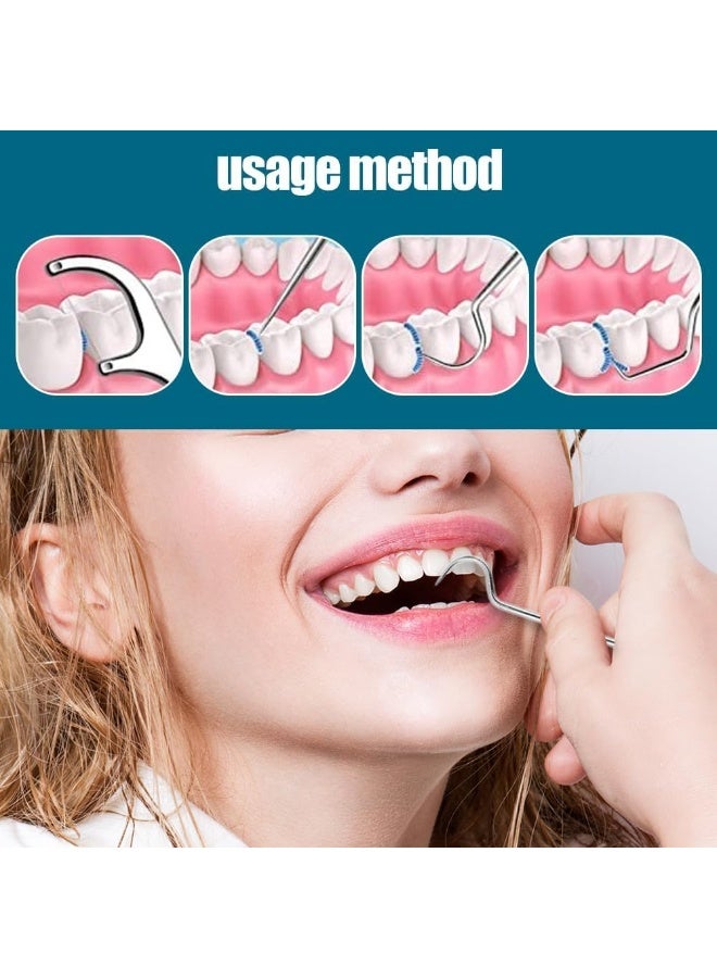 Joudi Stainless Steel Toothpick Set, Reusable Portable Metal Toothpick with Holder, Multipurpose Dental Picks for Teeth Cleaning Dental Tools for Traveling, Picnic, Camping. (7PCS) - Image 2