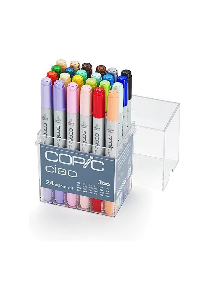 Copic Ciao 24-Piece Marker Set - Vibrant Alcohol-Based Art Markers - Image 2