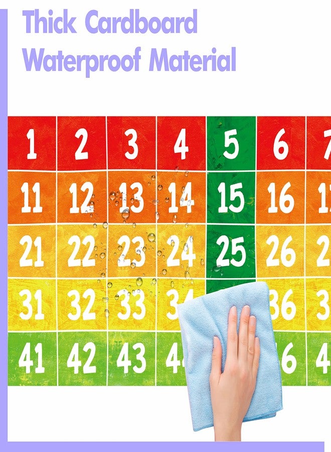 Gethelud Number Line Bulletin Board Set, 1 to 100 Colorful Number Line Classroom Decoration Bulletin Board Border School Wall Door Class Decoration Supplies for Classroom, Teacher Office (Poster Tube Package) - Image 4