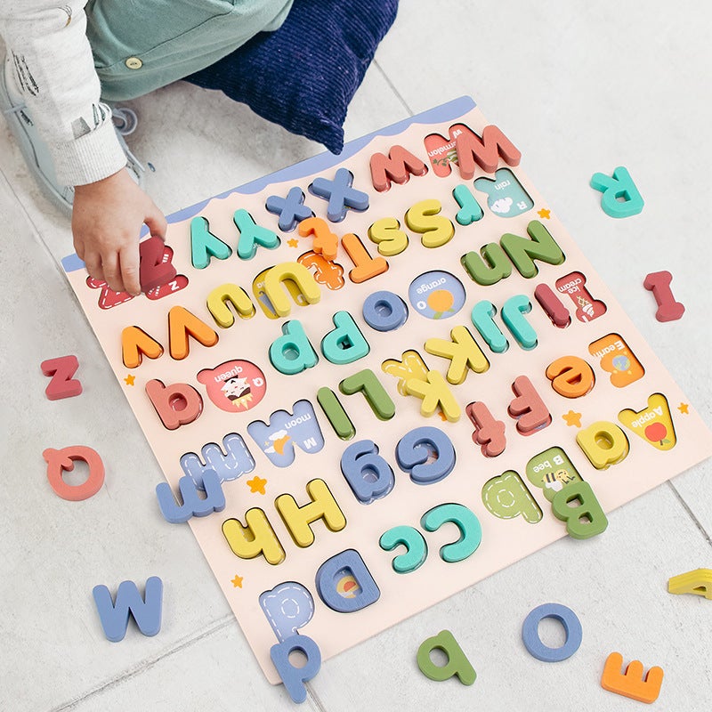 Children'S Puzzle Uppercase Lowercase Letters Cognitive Matching Jigsaw Puzzle Jigsaw Puzzle Jigsaw Puzzle - Image 4