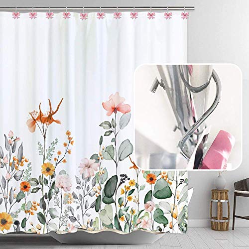 Gracelife 12PCS Decorative Shower Curtain Hooks, Pink Bow Knot Resin Curtain Hooks Shower Rings for Bathroom Baby Room Nursery Art Decors (Bow Knot) - Image 4