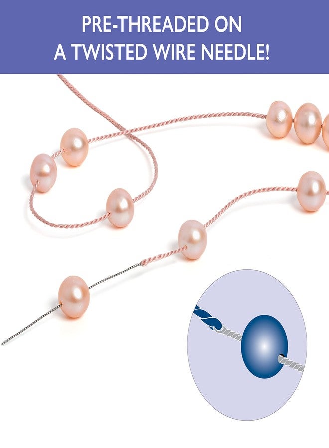 Griffin Silk Bead Cord Perlseide - White Color - Size 3 (0.50mm) - 2 Meters per Card - Stainless Steel Needle Attached - for Knotting Pearls, Gemstones, Crystals and Beads - Image 3