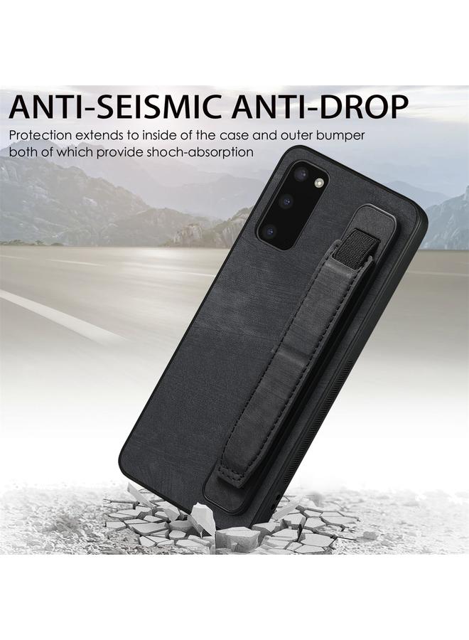 erorex Case For Samsung Galaxy S20 Retro Wristband Holder Leather Back Phone Case - Image 2
