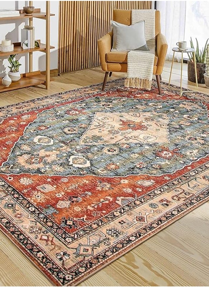 dida-cosmos - Dida-cosmos Area Rugs Living Room Large Rugs for Living Room Non Slip Boho Rug Washable Rugs for Bedroom Short Pile Living Room Rug Non Shedding Floor Carpets for Living Room (200 * 300cm) - Image 1