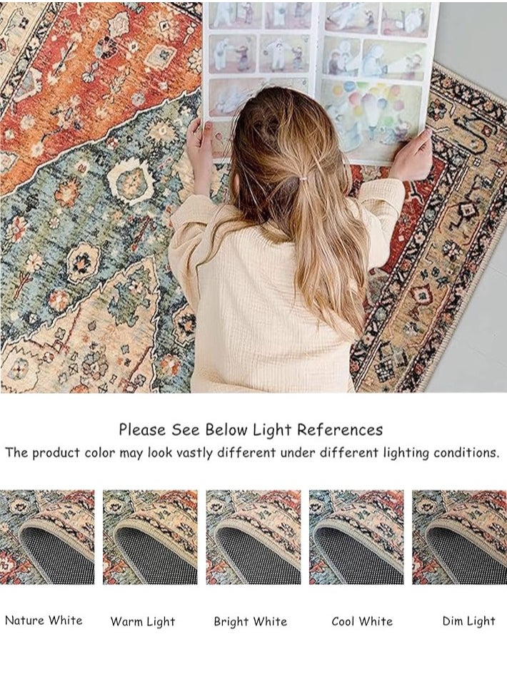 dida-cosmos - Dida-cosmos Area Rugs Living Room Large Rugs for Living Room Non Slip Boho Rug Washable Rugs for Bedroom Short Pile Living Room Rug Non Shedding Floor Carpets for Living Room (200 * 300cm) - Image 1