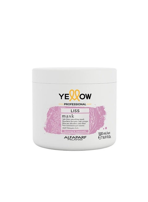 Yellow Professional Liss mask with keratin and amaranth oil for wavy and straight hair 500ml
