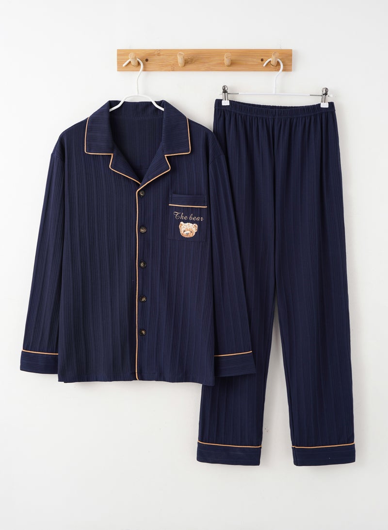 2-Piece Striped Pyjama Set(Male)  - Image 1