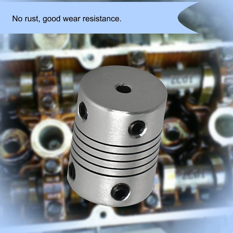 Aopin Flexible Beam Couplings 3mm to 5mm Flexible Coupler Shaft for 3D Printer, Length 25mm / 1" Motor Coupler Connector, Great Apply for Model Shaft, CNC Machine, Motor Guide, DIY Encoder 2 Pcs - Image 5