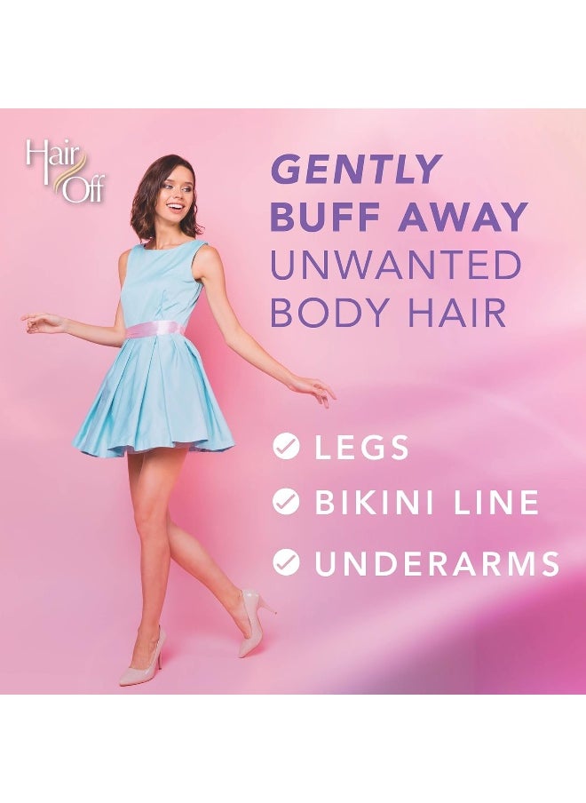 Hair off - Hair Remover Mitten - All-Natural, Painless & Chemical Free - Full Body Hair Removal - Slows & Lessens Regrowth - Exfoliates Skin - Image 1