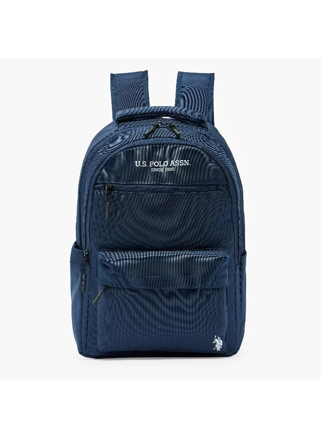 Us Polo Assn  18 Inch-Us Polo-Backpack-2 Cmprts (840D Dobby) Blue \ 46X30X15