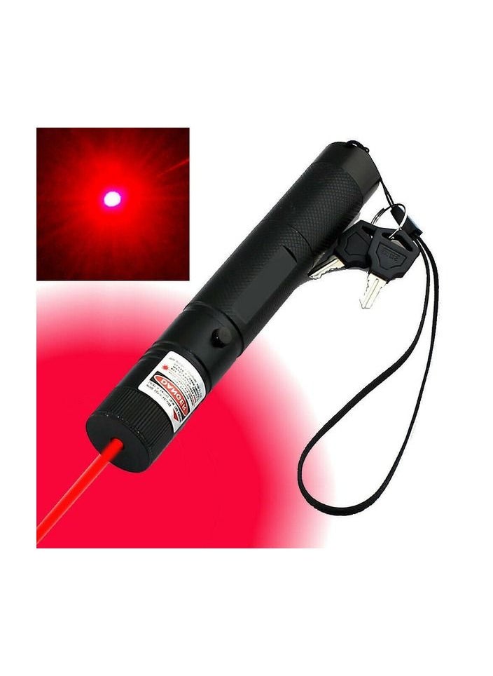 Generic - 1-Piece Waterproof Adjustable Focus Light Laser Pointer，Pets Laser Pointer Toy, Voice Demonstration Pen, Astronomical Indicator, Suitable for Hunting, Office Meeting,With Battery and Charger - Image 1
