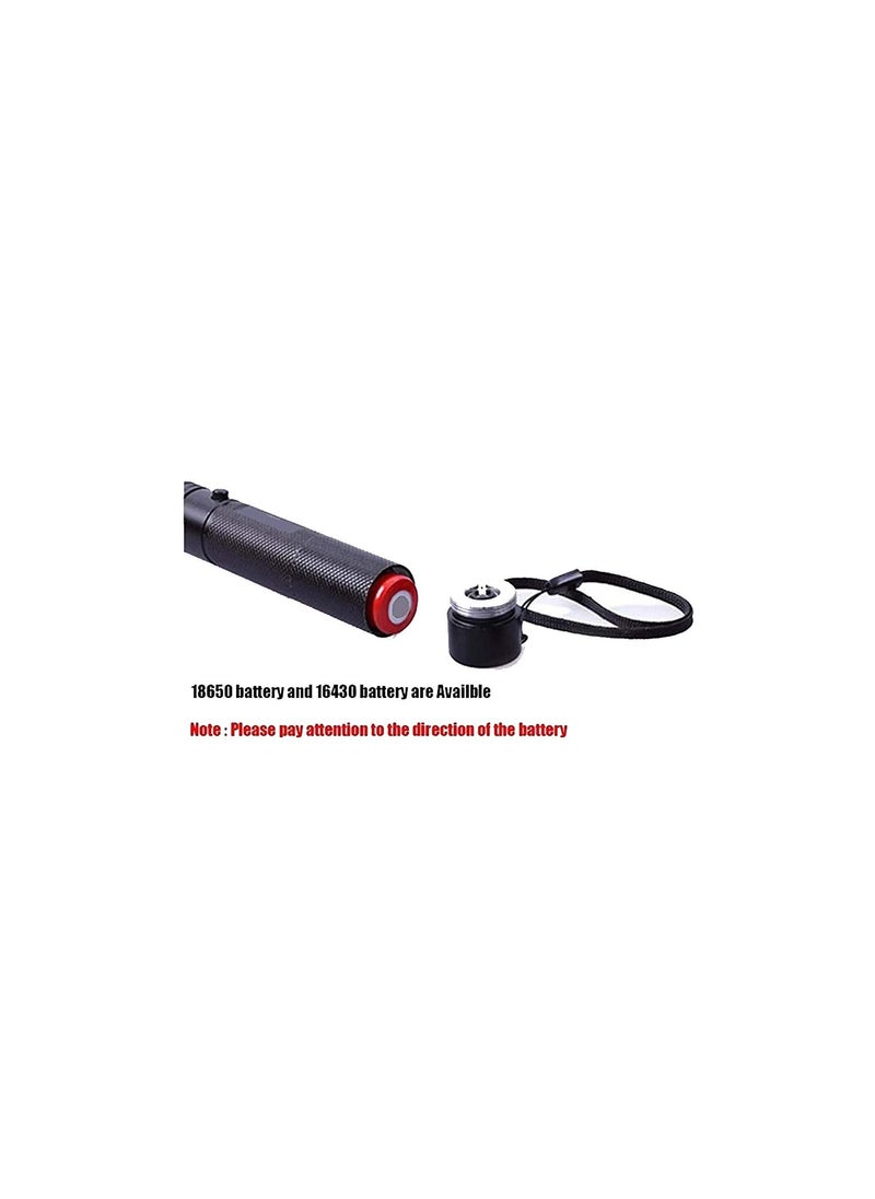 Generic - 1-Piece Waterproof Adjustable Focus Light Laser Pointer，Pets Laser Pointer Toy, Voice Demonstration Pen, Astronomical Indicator, Suitable for Hunting, Office Meeting,With Battery and Charger - Image 1