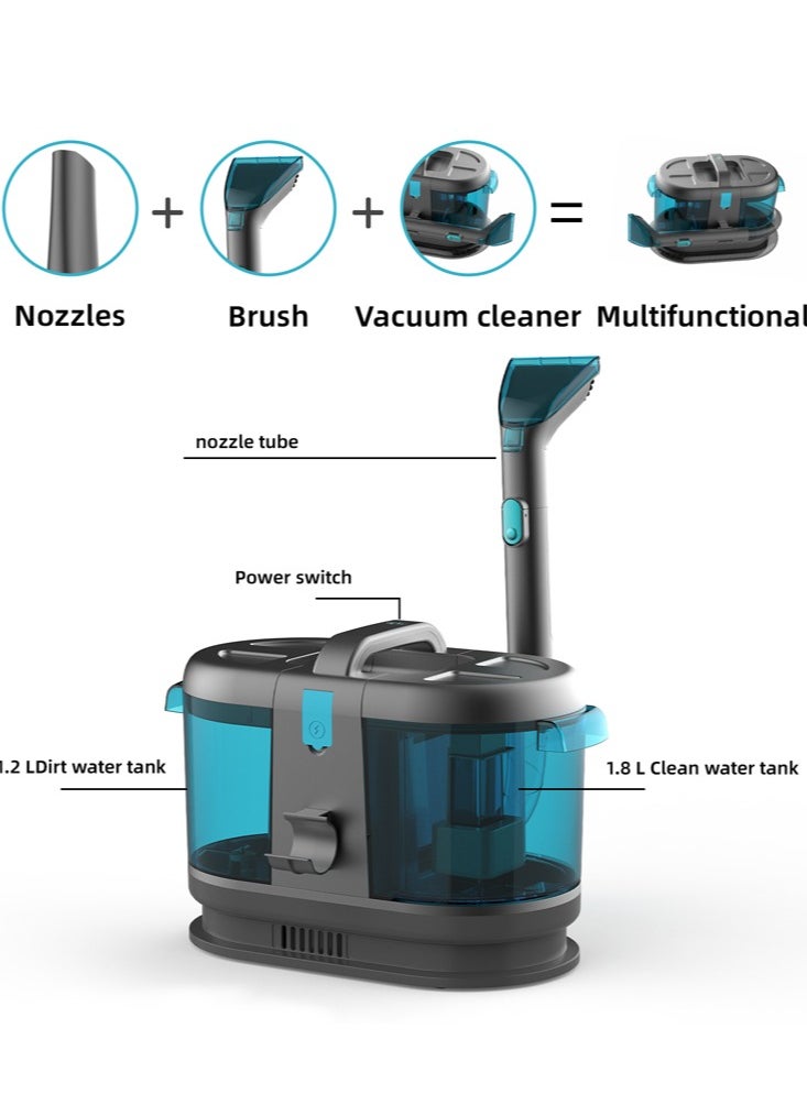 PrettyCare - Carpet Cleaner Machine, Portable Carpet & Upholstery Spot Cleaner, 10Kpa Powerful Spot Remover, Spot, Odor & Stain Remover, Deep Stain Cleaning for Carpet, Car Seat, Area Rugs, Couches - Image 1